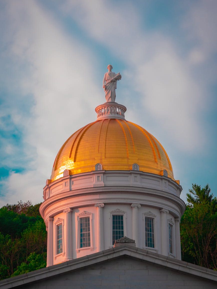 Vermont state house dome.